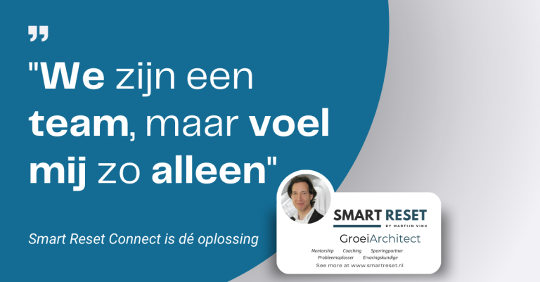 We zijn een team, maar voel mij zo alleen